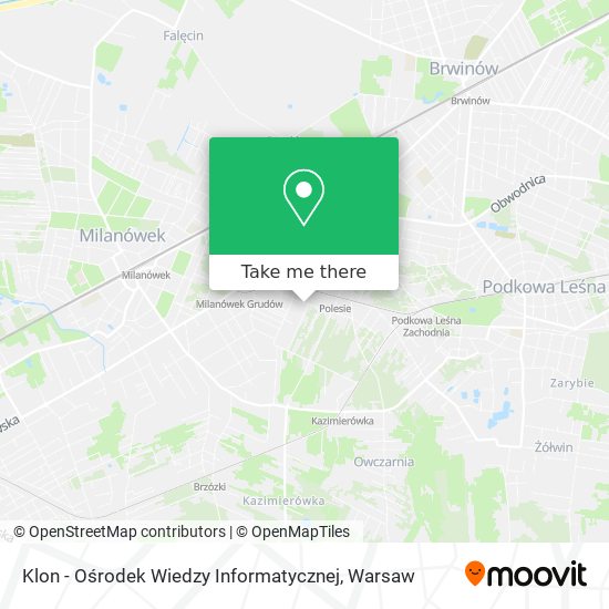 Klon - Ośrodek Wiedzy Informatycznej map