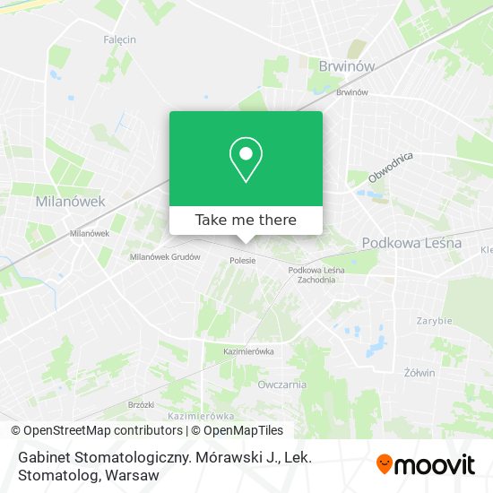 Gabinet Stomatologiczny. Mórawski J., Lek. Stomatolog map