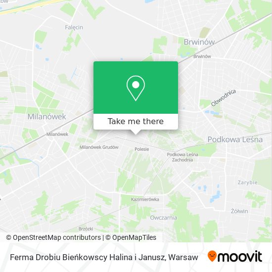 Ferma Drobiu Bieńkowscy Halina i Janusz map