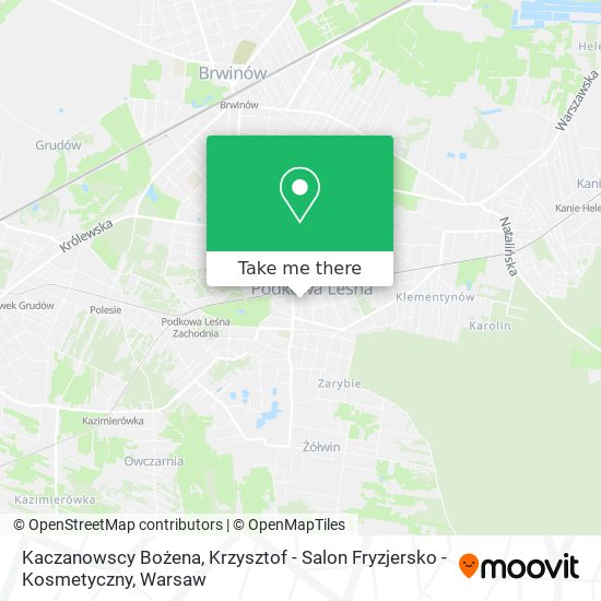 Kaczanowscy Bożena, Krzysztof - Salon Fryzjersko - Kosmetyczny map