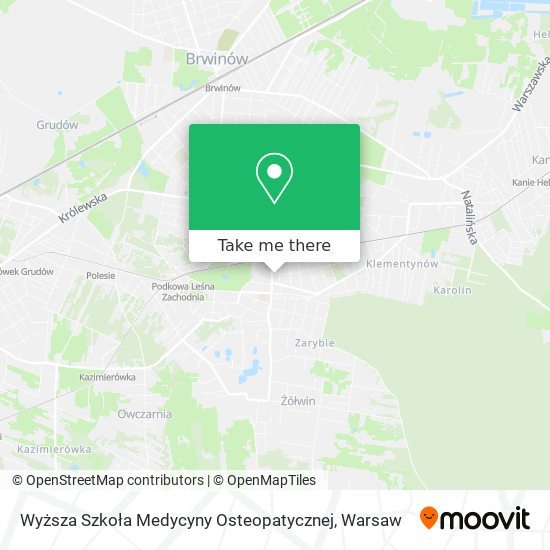 Wyższa Szkoła Medycyny Osteopatycznej map