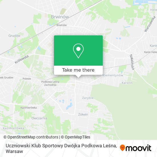 Uczniowski Klub Sportowy Dwójka Podkowa Leśna map