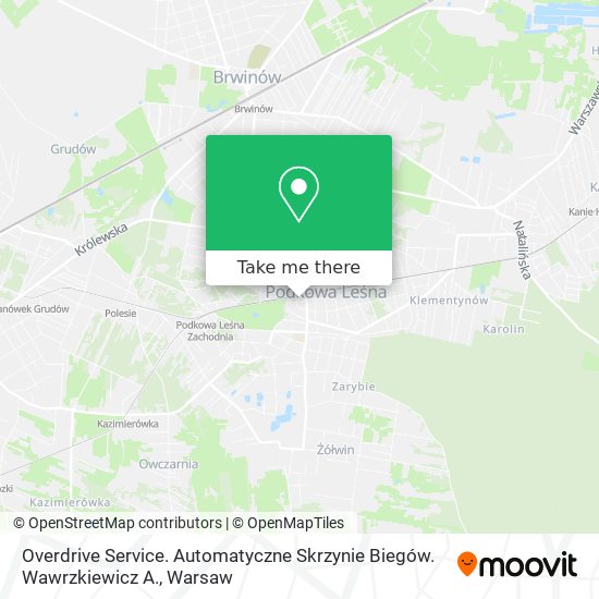 Overdrive Service. Automatyczne Skrzynie Biegów. Wawrzkiewicz A. map