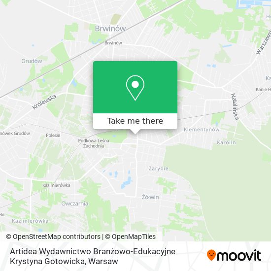 Artidea Wydawnictwo Branżowo-Edukacyjne Krystyna Gotowicka map