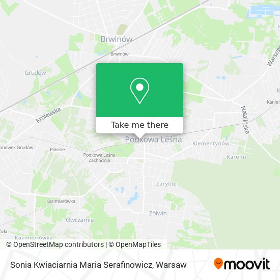 Sonia Kwiaciarnia Maria Serafinowicz map