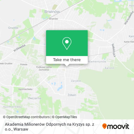 Карта Akademia Milionerów Odpornych na Kryzys sp. z o.o.