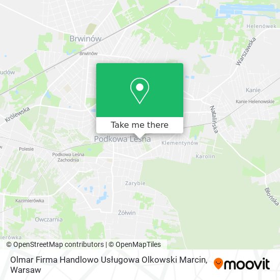 Olmar Firma Handlowo Usługowa Olkowski Marcin map