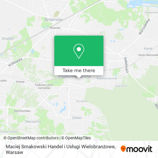 Maciej Smakowski Handel i Usługi Wielobranżowe map