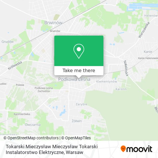 Tokarski Mieczysław Mieczysław Tokarski Instalatorstwo Elektryczne map