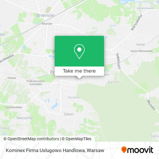 Kominex Firma Uslugowo Handlowa map