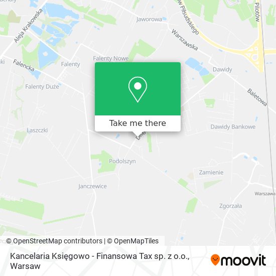 Kancelaria Księgowo - Finansowa Tax sp. z o.o. map