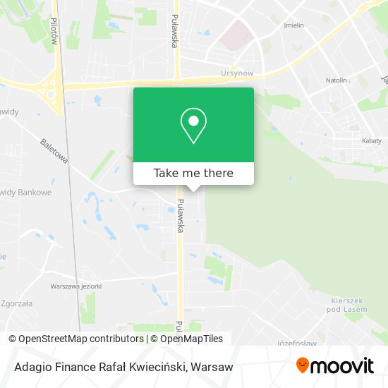 Adagio Finance Rafał Kwieciński map