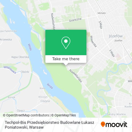 Techpol-Bis Przedsiębiorstwo Budowlane Łukasz Poniatowski map