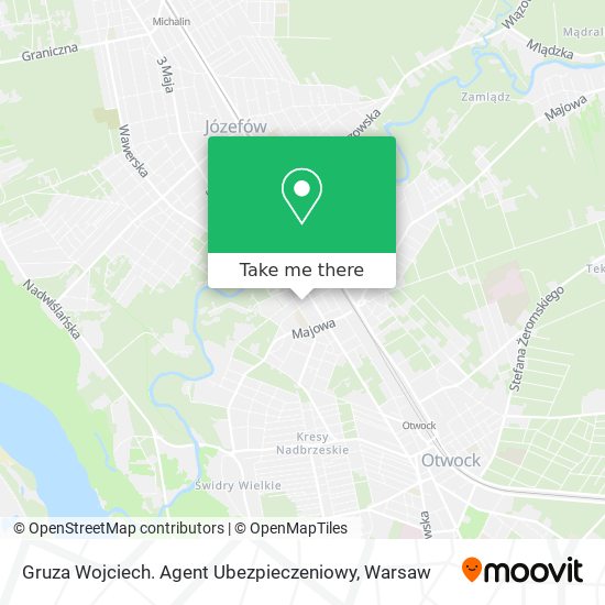 Gruza Wojciech. Agent Ubezpieczeniowy map