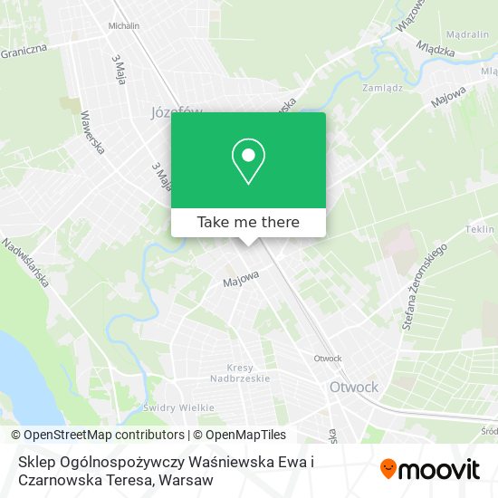 Sklep Ogólnospożywczy Waśniewska Ewa i Czarnowska Teresa map