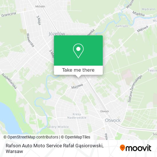 Карта Rafson Auto Moto Service Rafał Gąsiorowski