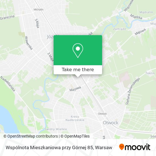 Карта Wspólnota Mieszkaniowa przy Górnej 85