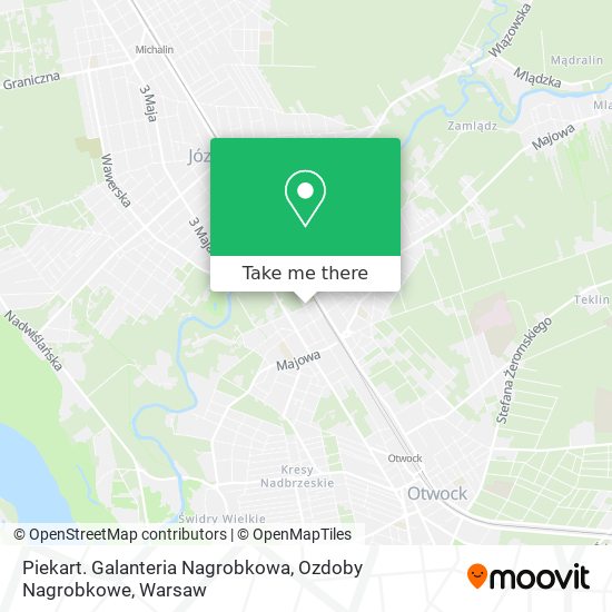 Piekart. Galanteria Nagrobkowa, Ozdoby Nagrobkowe map