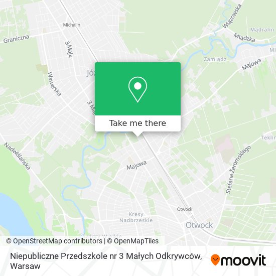 Niepubliczne Przedszkole nr 3 Małych Odkrywców map