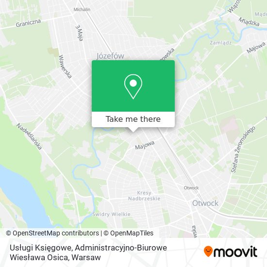 Usługi Księgowe, Administracyjno-Biurowe Wiesława Osica map