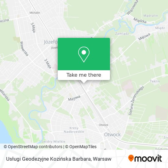 Usługi Geodezyjne Kozińska Barbara map