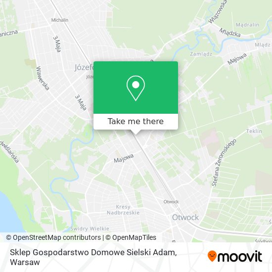 Sklep Gospodarstwo Domowe Sielski Adam map