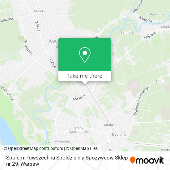 Карта Spolem Powszechna Spóldzielnia Spozywców Sklep nr 29