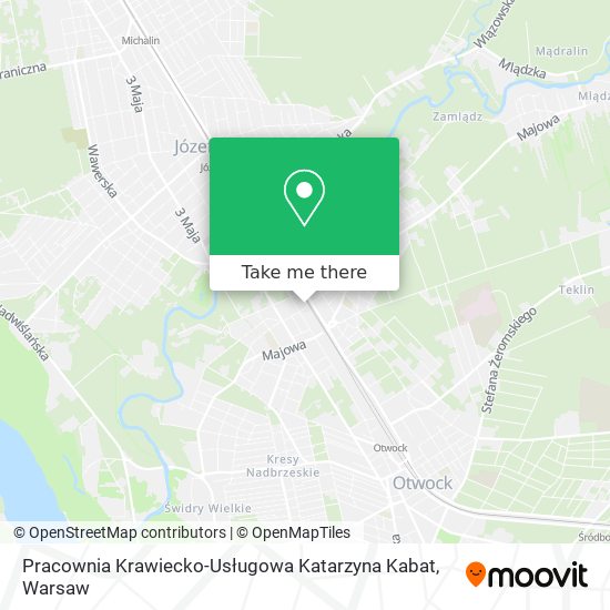 Pracownia Krawiecko-Usługowa Katarzyna Kabat map