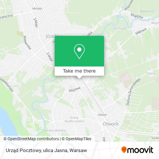 Urząd Pocztowy, ulica Jasna map