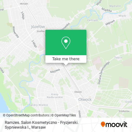 Ramzes. Salon Kosmetyczno - Fryzjerski. Sypniewska I. map