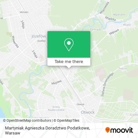 Martyniak Agnieszka Doradztwo Podatkowe map