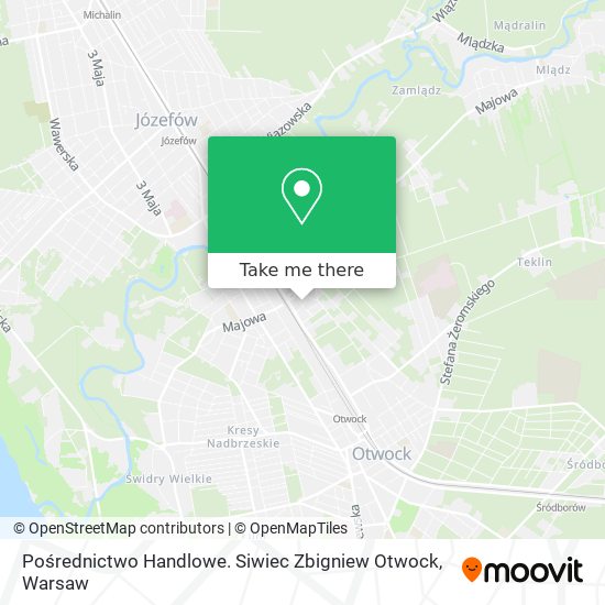 Pośrednictwo Handlowe. Siwiec Zbigniew Otwock map