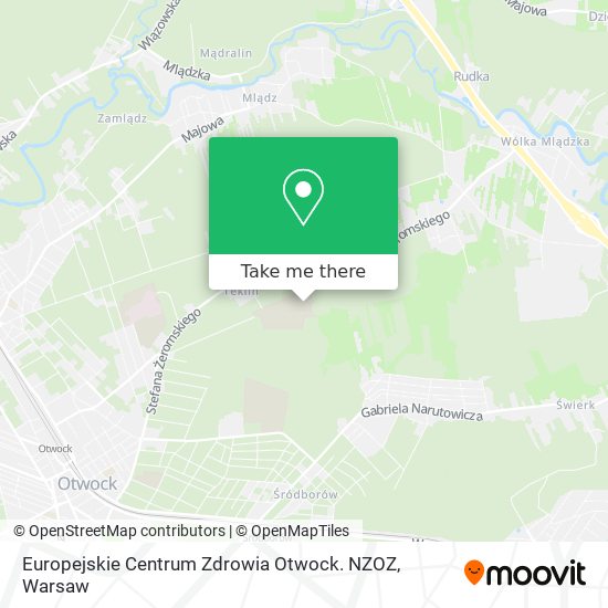 Europejskie Centrum Zdrowia Otwock. NZOZ map