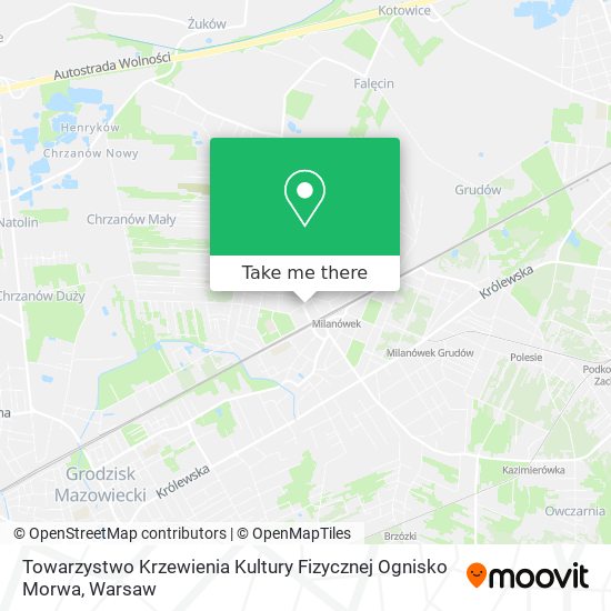 Towarzystwo Krzewienia Kultury Fizycznej Ognisko Morwa map