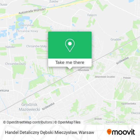 Handel Detaliczny Dębski Mieczysław map