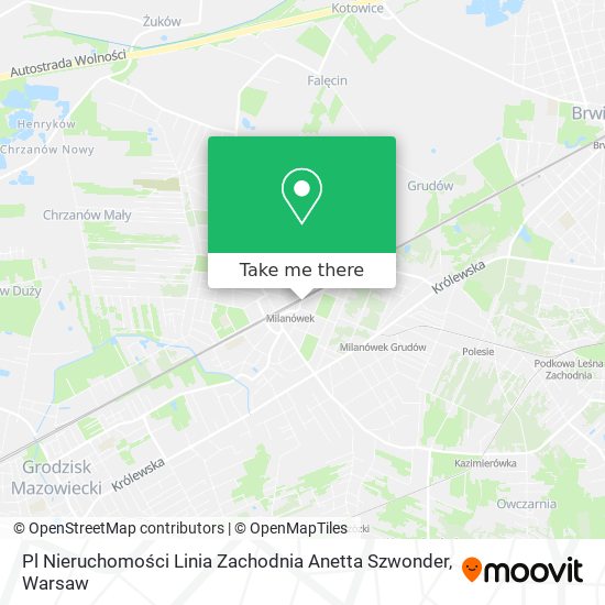 Pl Nieruchomości Linia Zachodnia Anetta Szwonder map