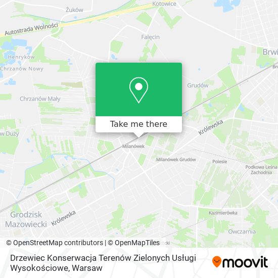 Drzewiec Konserwacja Terenów Zielonych Usługi Wysokościowe map