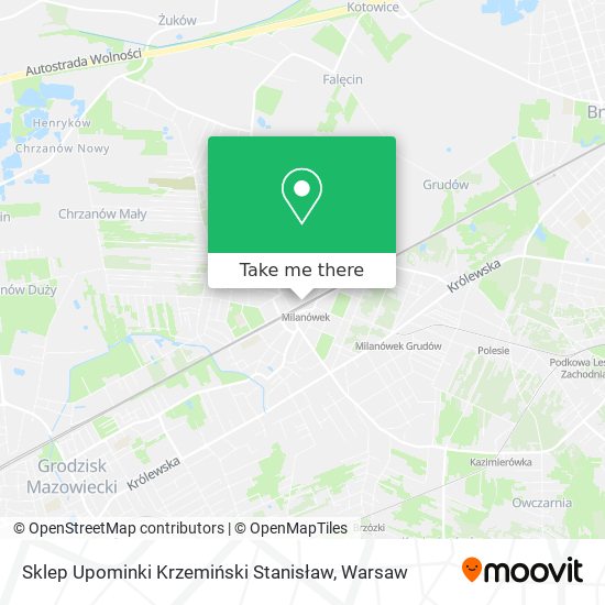 Sklep Upominki Krzemiński Stanisław map