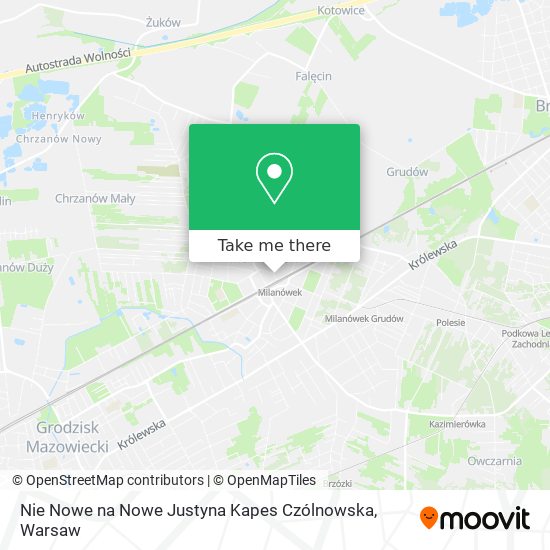 Nie Nowe na Nowe Justyna Kapes Czólnowska map