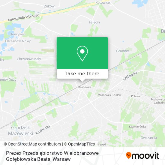 Prezex Przedsiębiorstwo Wielobranżowe Gołębiowska Beata map