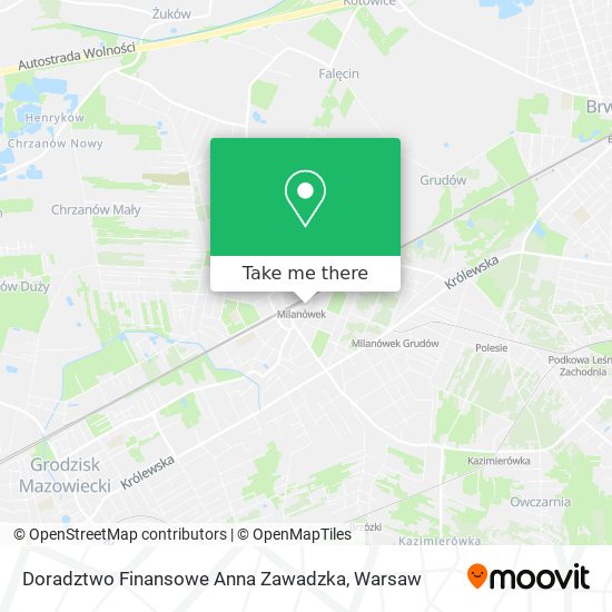 Doradztwo Finansowe Anna Zawadzka map