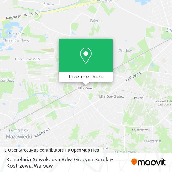 Kancelaria Adwokacka Adw. Grażyna Soroka-Kostrzewa map