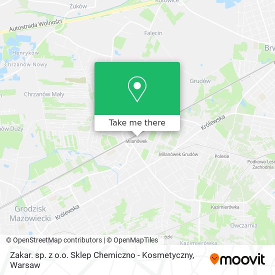 Zakar. sp. z o.o. Sklep Chemiczno - Kosmetyczny map