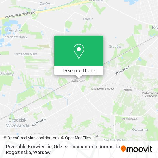 Przeróbki Krawieckie, Odzież Pasmanteria Romualda Rogozińska map