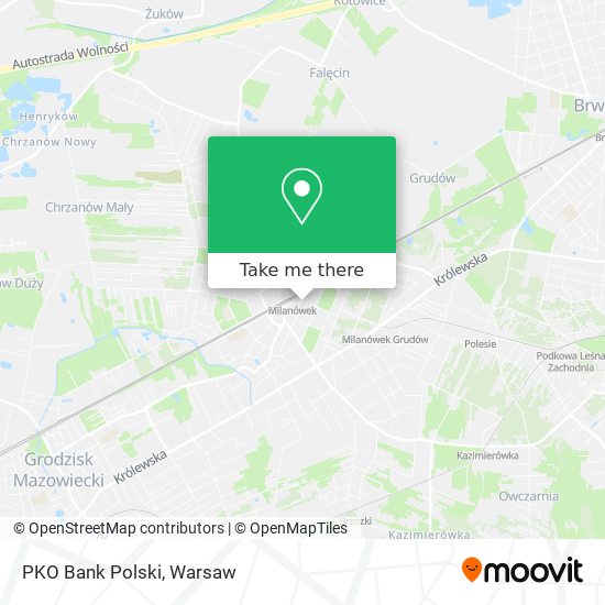 PKO Bank Polski map