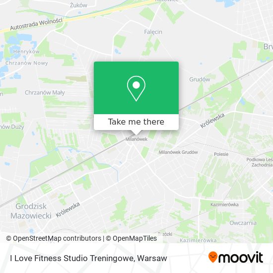 I Love Fitness Studio Treningowe map