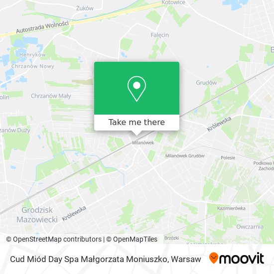 Cud Miód Day Spa Małgorzata Moniuszko map