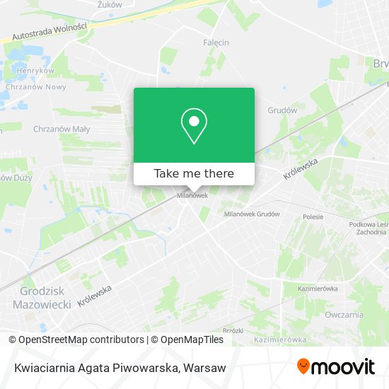 Карта Kwiaciarnia Agata Piwowarska