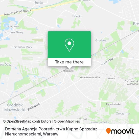 Domena Agencja Posrednictwa Kupno Sprzedaz Nieruchomosciami map