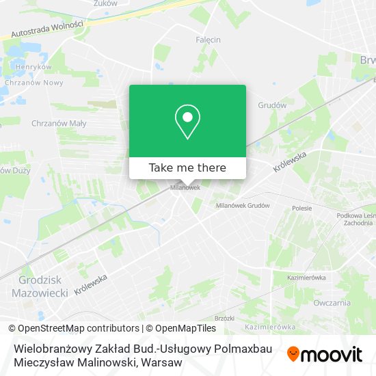 Wielobranżowy Zakład Bud.-Usługowy Polmaxbau Mieczysław Malinowski map